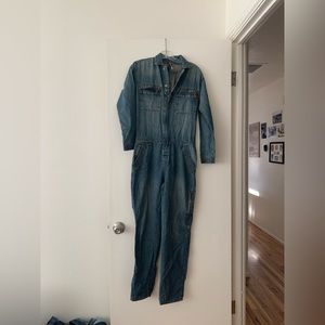 Free people denim jumpsuit sz 24 (xsm)